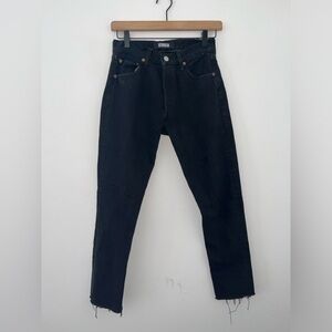 REFORMATION x LEVI’s Repurposed Black Jeans Button Fly Size 24